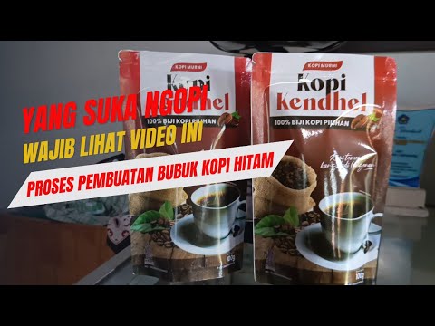 The Process of Making Black Coffee Powder, How to Make Authentic Coffee Powder #coffee