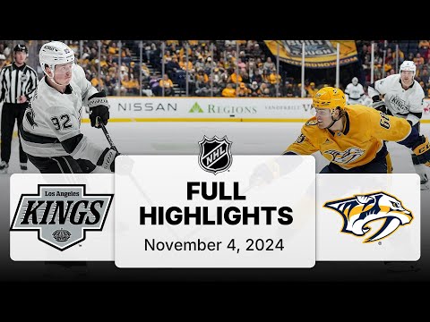 NHL Highlights | Kings  vs. Predators - November 4, 2024