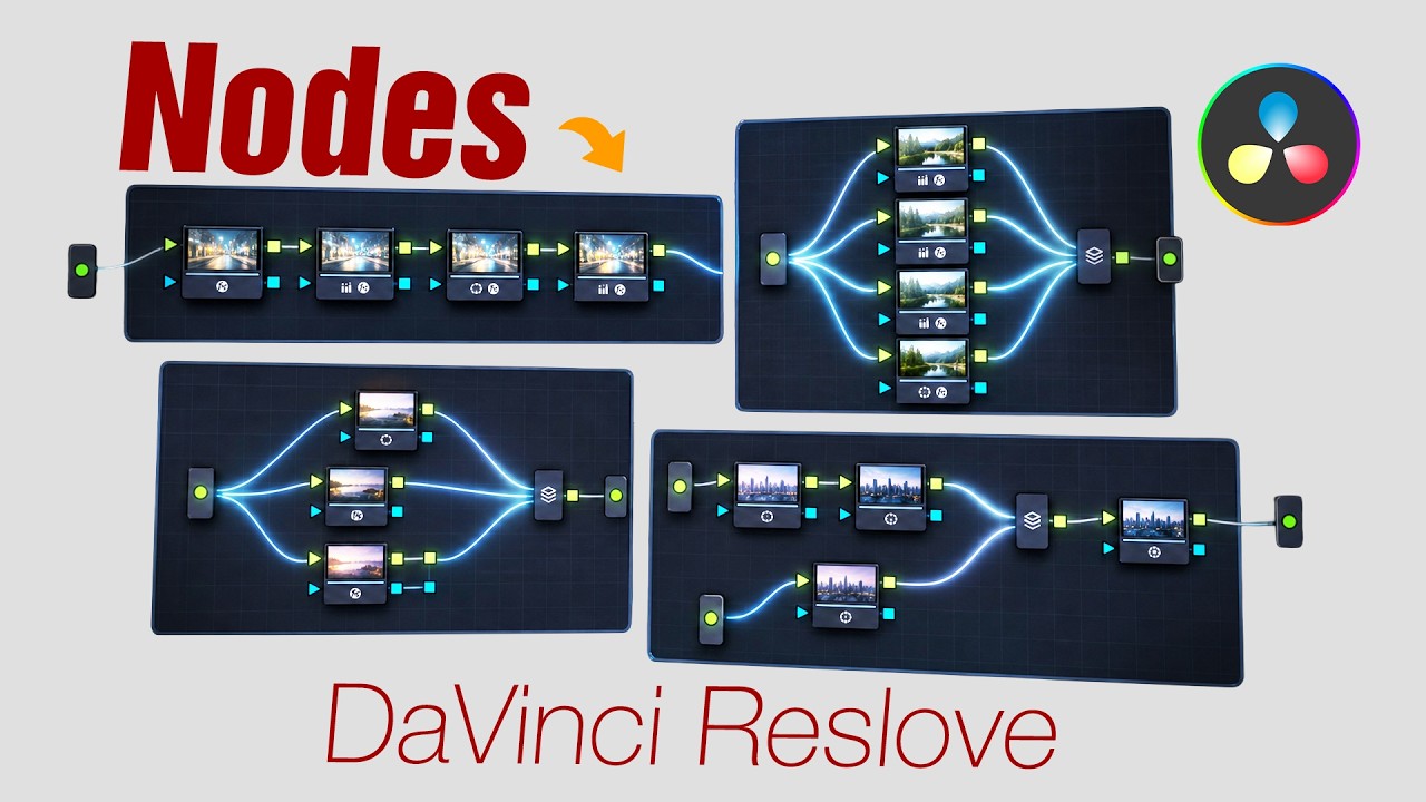 كل أنواع الـ Nodes في DaVinci Resolve مع أمثلة عملية وشرح مبسط