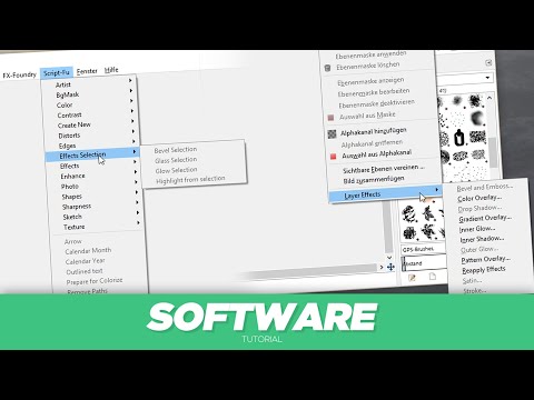 EBENENEFFEKTE UND MEHR FEATURES IN GIMP | GIMP EXTENSIONS | KBDESIGNZ