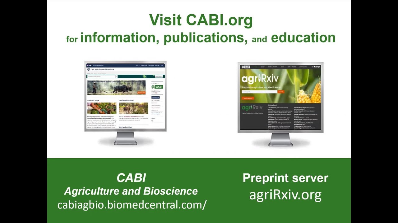 CABI Education Resources - Visit www.cabi.org