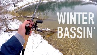Winter Jig Fishing For Bass How-To -- GoPro