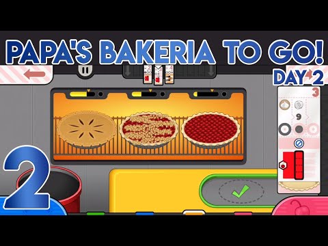 Papa's Bakeria To Go! Day 2 - YouTube