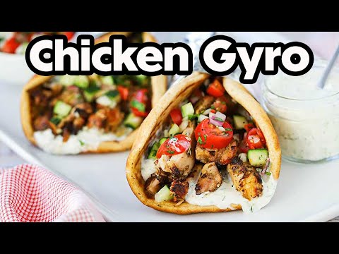 Greek Cuisine | CHICKEN GYRO WITH TZATZIKI SAUCE | How To Feed a Loon