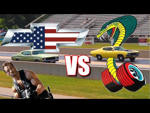 1970 Torino Super Cobra Jet vs 1972 Chevelle Heavy Chevy - STOCK DRAG RACE