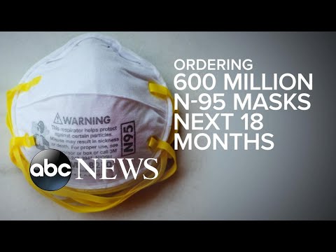 トランプ大統領が6億枚以上の病院用マスクの発注を発表 (President Trump announces order of over 600 million hospital masks)