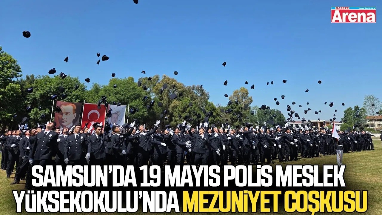 Samsun'da 380 polis adayı mezun oldu