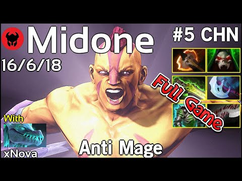 Midone [Secret] plays Anti Mage!!! Dota 2 Full Game 7.20