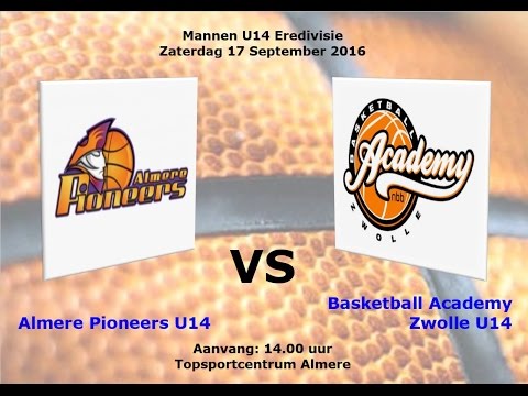 Almere Pioneers U14 - BA Zwolle U14, 1e kwart, 17-09-2016