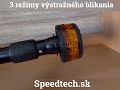 LED maják oranžový 12/24V - 12x3W LED s teleskopickou tyčou na motocykel ECE R65 (50–90cm) - Video Youtube