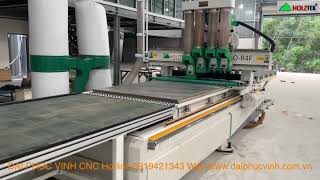 MÁY CNC NESTING 4 Đầu Trục Holztek Pro-R4F gia Công Ván LAMINATE Làm Nội Thất -Cabinet Chuyên nghiệp
