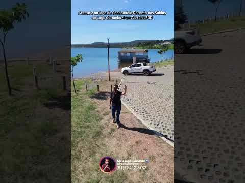 Acesso 2 ao lago do Condomínio Recanto dos Sábias no Lago Corumbá 4 em Alexânia/GO