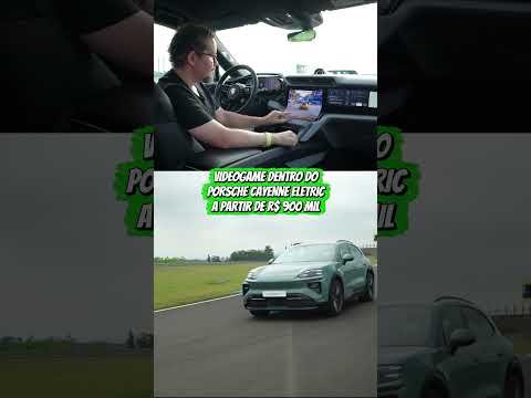 VIDEOGAME DENTRO DO PORSCHE! Dá pra jogar no novo Cayenne Eletric de R$ 900 mil! 😱🎮