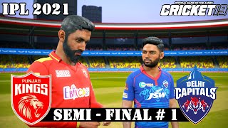 Punjab Kings vs Delhi Capitals Semi-Final IPL 2021 - Cricket 19 Gameplay 1080P 60FPS