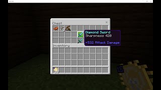 How to get SHARPNESS 1000 on MINECRAFT BEDROCK EDITION!!