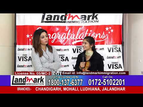 Ms. Sukhpreet Kaur Gill Got Canada Study Visa January Intake 2020