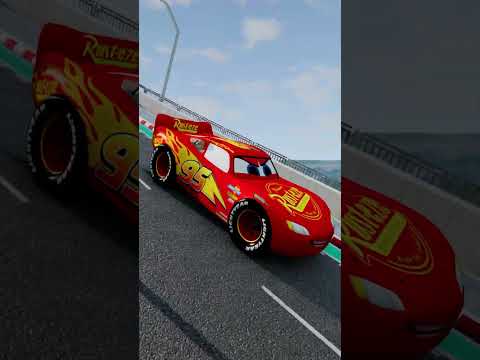 The Lightning McQueen VS Mater Giant Bot Eater |BeamNG.Drive