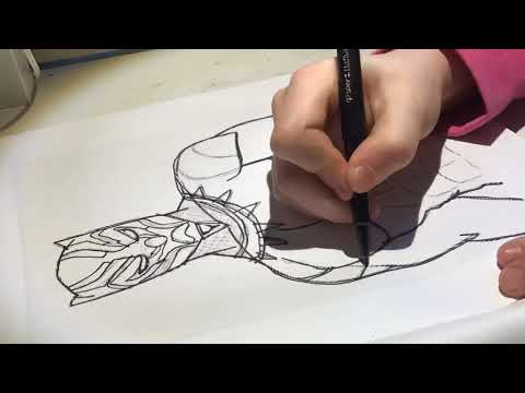 The Black Panther Time-lapse coloring