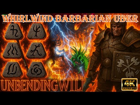 Uber Tristram Destroyed by Combo Unbending Will Whirlwind Barbarian Diablo 2 Resurrected!