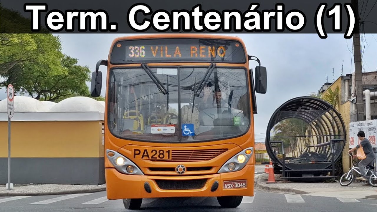 Centenário (1) - Movimentação de Ônibus urbanos no terminal - sudeste de Curitiba - Paraná - URBS