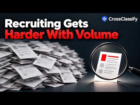High volume CV screening with job description match signals