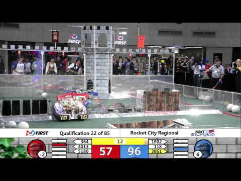 Rocket City Regional 2016 - Qualification Match 22