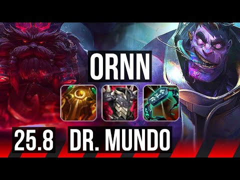 ORNN vs DR. MUNDO (TOP) | 6/2/16, 36k DMG, 600+ games | EUW Master | 25.8