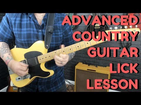 Advanced Country Guitar Lick Lesson - Outlining Chords And Position Shifting