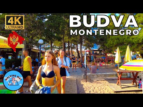 Budva, Montenegro Walking Tour - 4K 60fps with Immersive Sound & Captions