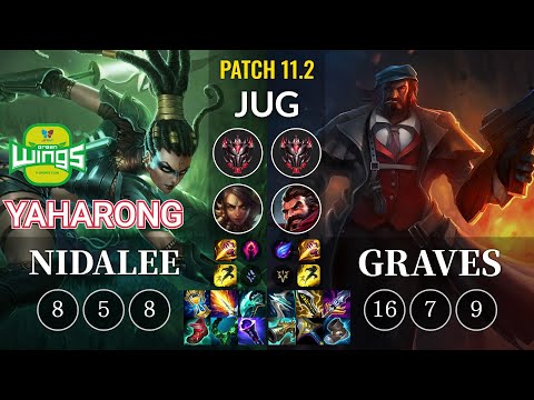 JAG Yaharong Nidalee vs Graves Jungle - KR Patch 11.2