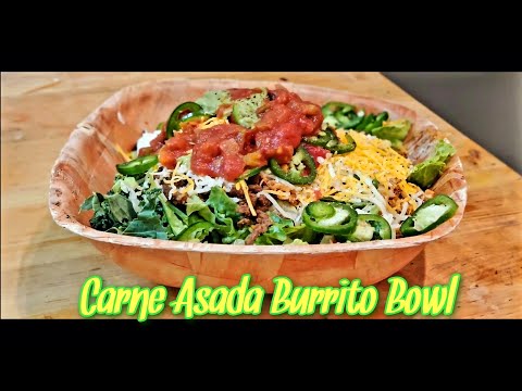 Carne Asada Burrito bowl | Keto Steak Taco Salad Mexican Cauliflower Rice | Cooking With Thatown2