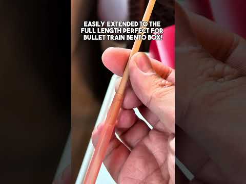 Let’s see how this shortened compact #chopsticks #sumpit unravel itself #bentobox #japan #japanfinds