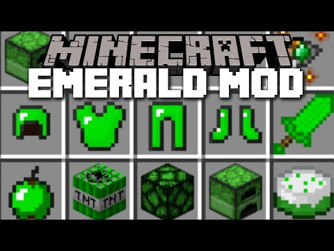 Minecraft EMERALD MOD / FIGHT THE EMERALD GOLEM AND SURVIVE!! Minecraft
