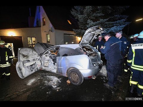 Großbrand verhindert - PKW in Seiferts ausgebrannt