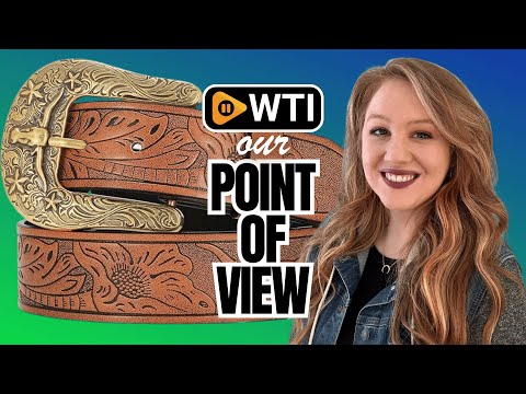 Women Men Western Belts Cowboy Cowgirl Country Belt Longhorn Bull Buckle Floral Embossed Belt for Jeans Dresses 01-brown(gold Buckle) Fit waist 36-39 inches - WTI product video review