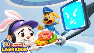 🔍Sheriff Labrador - ¡Mastica Bien, Come Despacio! 🍔 | Videos para Niños | BabyBus en Español