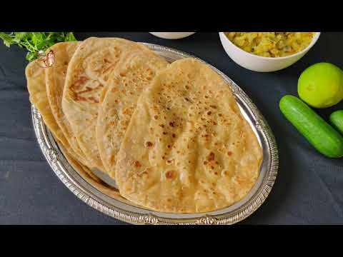 Easy to Make Soft and Flaky Whole Wheat Parathas | Triangle Paratha Recipe