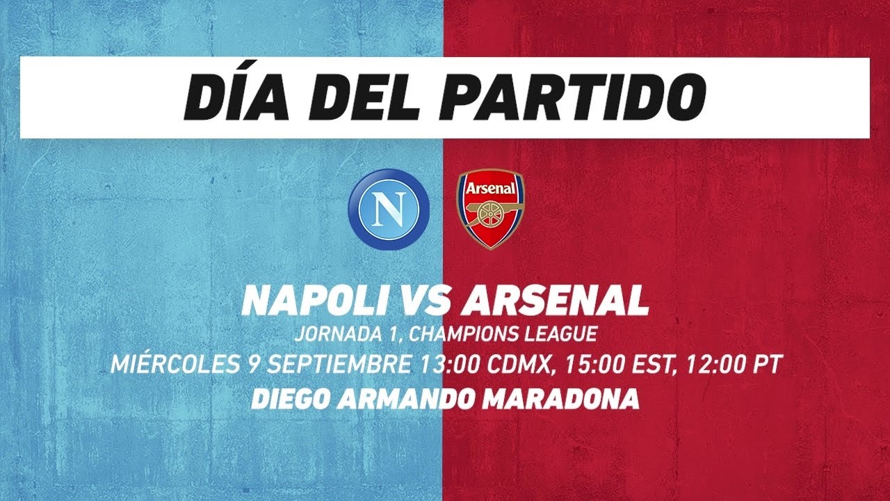 Napolí vs Arsenal, frente a frente: Champions League
