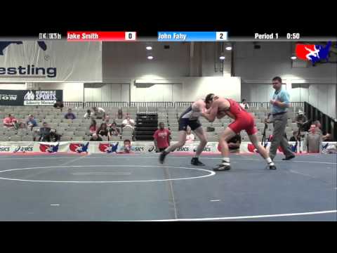 Jake Smith vs. John Fahy at 2013 Junior Nationals - FILA - FS