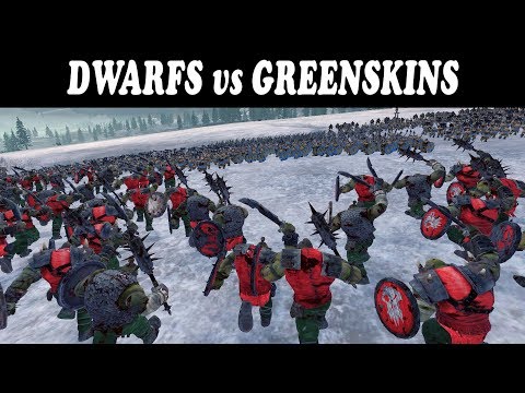 (Total War: WH 2 cinematic battle) Dwarfs vs Greenskins