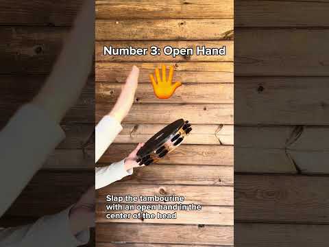 How to play #tambourine 3️⃣ techniques you should know! #musiceducation #percussion