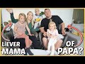 WiE KENT DE KiNDEREN BETER? PAPA OF MAMA? | Bellinga Vlog #2231