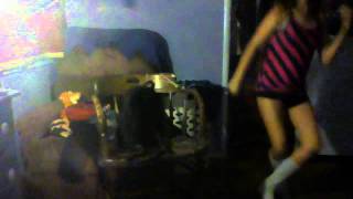 my crazy frend sammie falls wen acting like cant dance