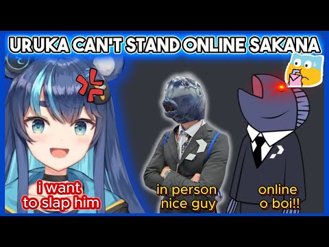 Offline Sakana is nice, but Online Sakana drives Uruka CRAZY! 😹| Fujikura Uruka Clips #phaseconnect