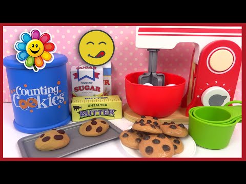 Pretend Play Baking Cookies | Toy Kitchen Cooking for Kids