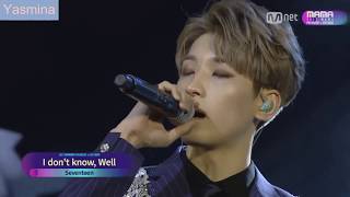 SEVENTEEN - Well, I Don't Know Live sub esp + hangul + rom