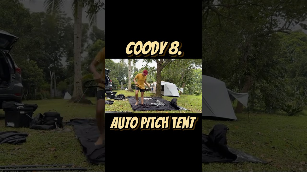 Coody 8.0 Tent Sets Itself Up While I Set Up Everything Else