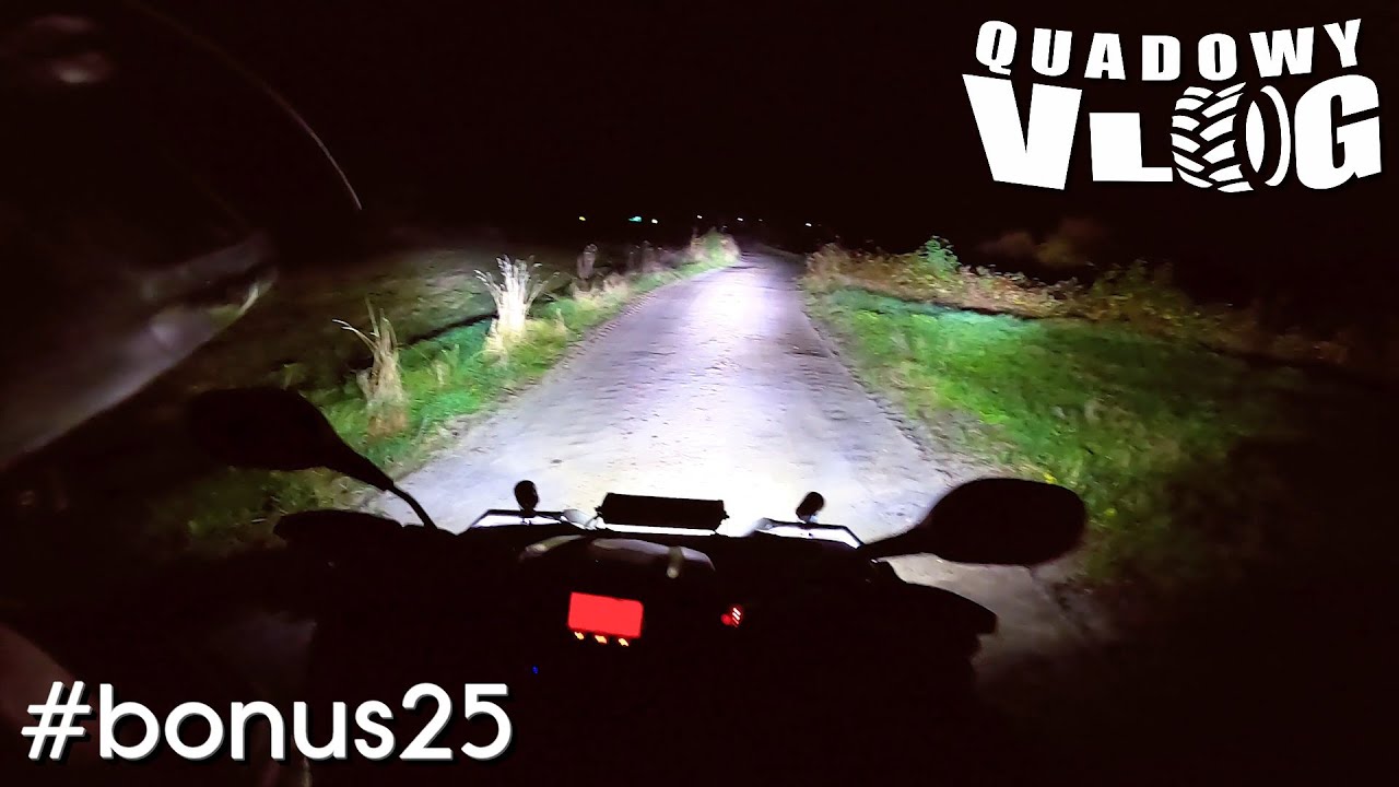 #bonus25 - Pierwsza jazda w nocy 🤗 LED'owy zawrót głowy, Polaris Sportsman Xp 1000 (motovlog pl)