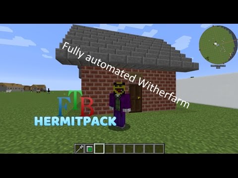Automated Wither farm - 604 Nether Stars per hour - FTB Hermit Pack - modded Minecraft 1.10.0