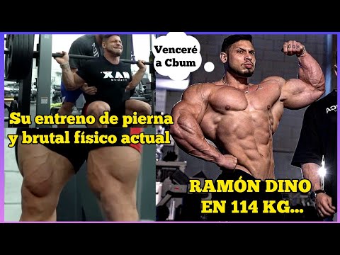 RAMON DINO 🦖 ENTRENO de PIERNA y estado actual 114 kg ¿Se ha pasado de peso?